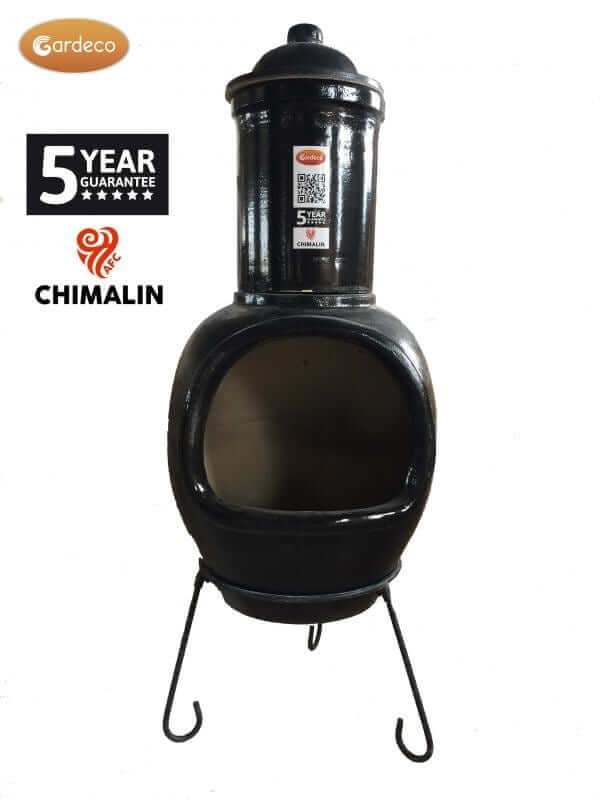 Perfect Patio Asteria XL Chimalin AFC chimenea in Glazed Black