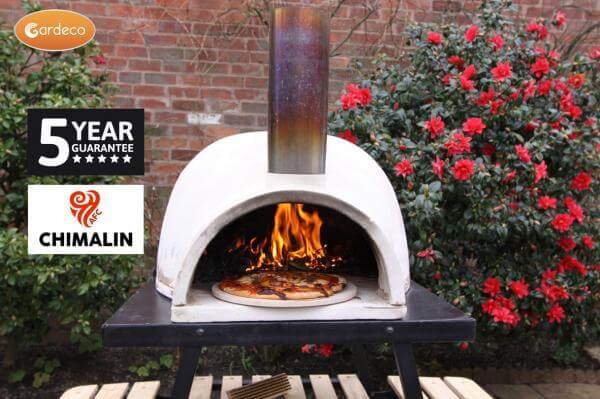 Perfect Patio Clay Pizza Oven - Pizzaro Chimalin AFC pizza oven in natural clay finish