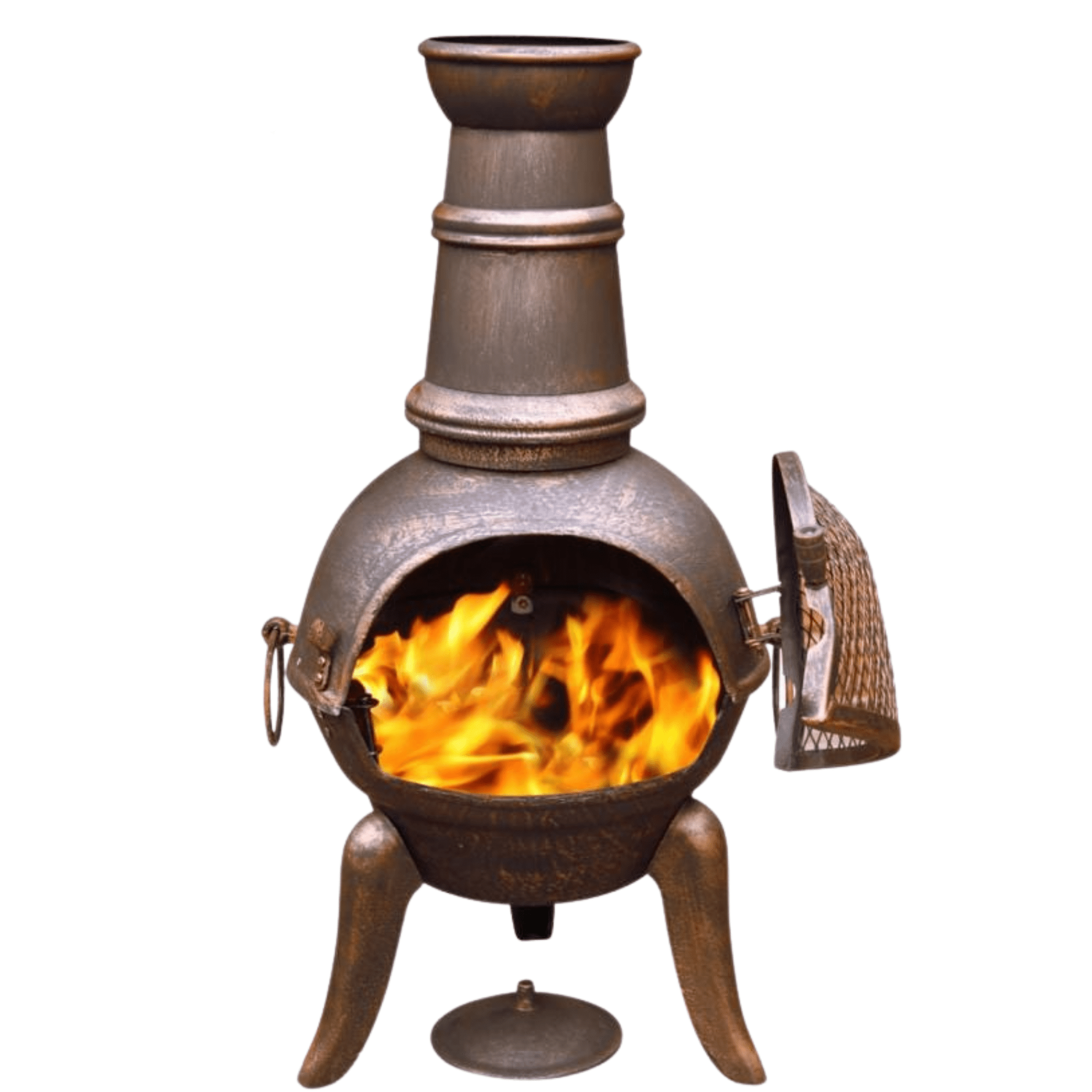 Perfect Patio Granada Cast Iron Chimenea Fire Pit - Medium