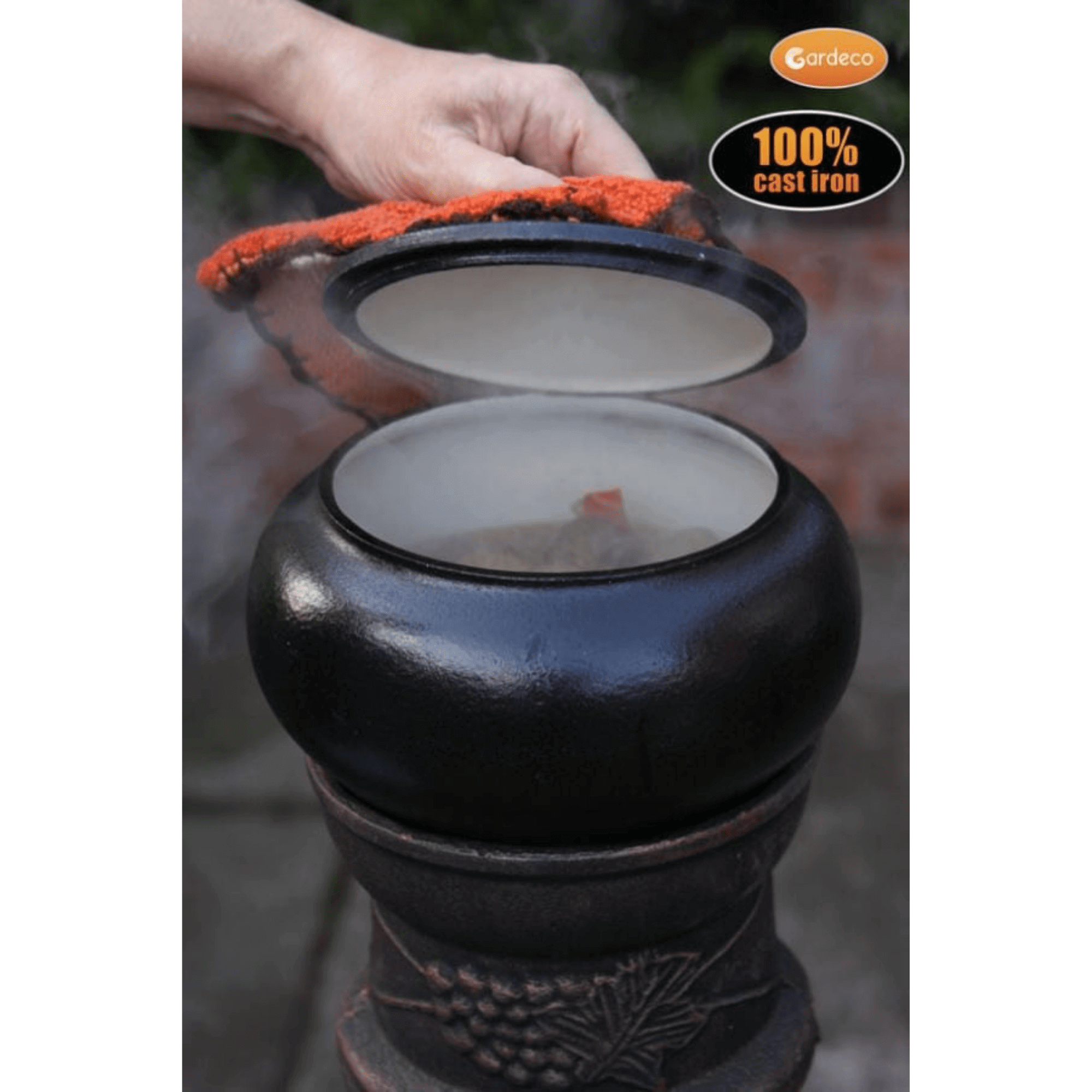 Perfect Patio Medium Cast Iron Cooking Pot