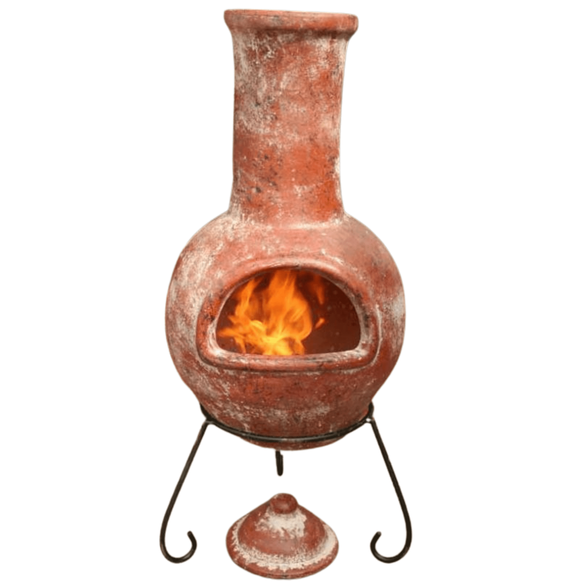 Perfect Patio UK Colima Large Mexican Chimenea in Red