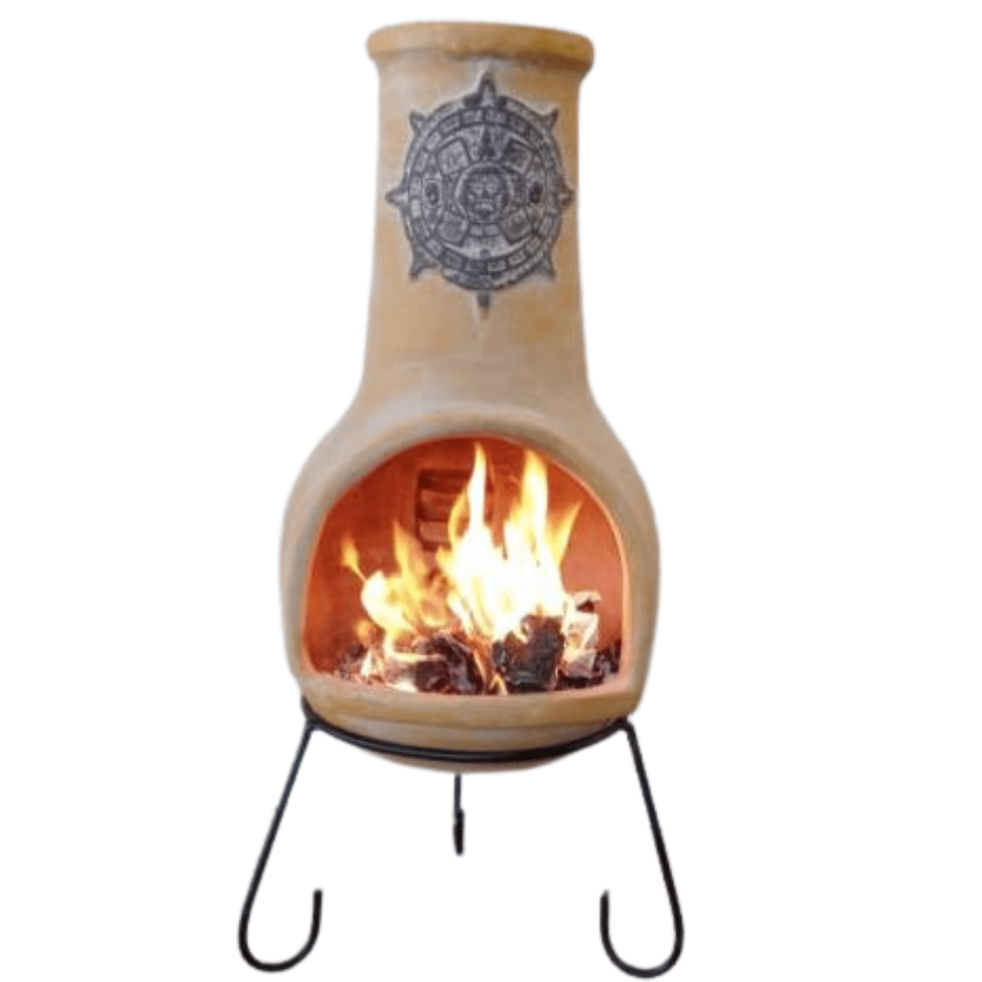 Perfect Patio UK Extra-Large Tulum Mexican Chimenea in yellow