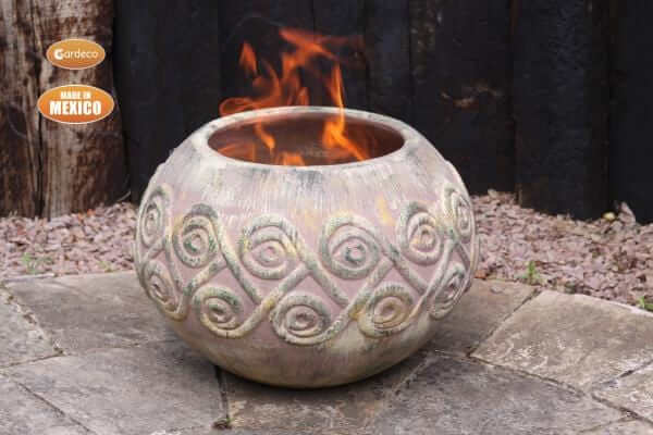 Perfect Patio UK Large AESTREL fire bowl Celtic theme