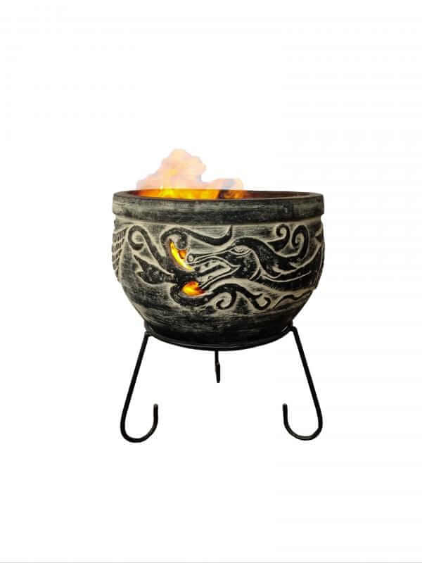 Perfect Patio UK The Wynd Dragon Fire Pit - Charcoal Celtic theme